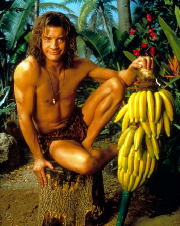 Editorial use only. No book cover usage.
Mandatory Credit: Photo by Moviestore/Shutterstock (1594455a)
George Of The Jungle,  Brendan Fraser
Film and Television