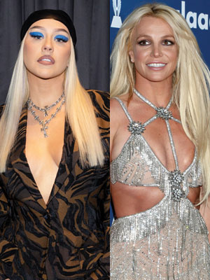 christina aguilera and britney spears