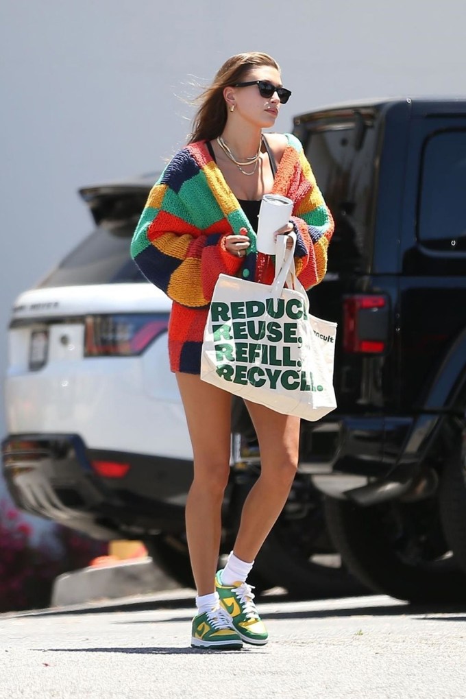 Hailey Bieber rocks a Cleancult tote