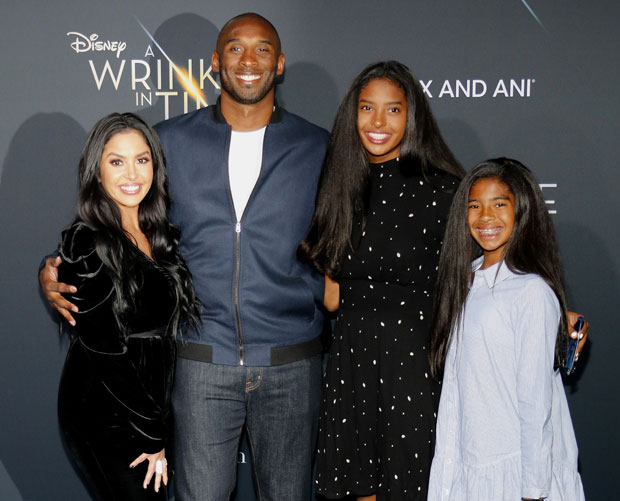 vanessa and kobe bryant with their daughters