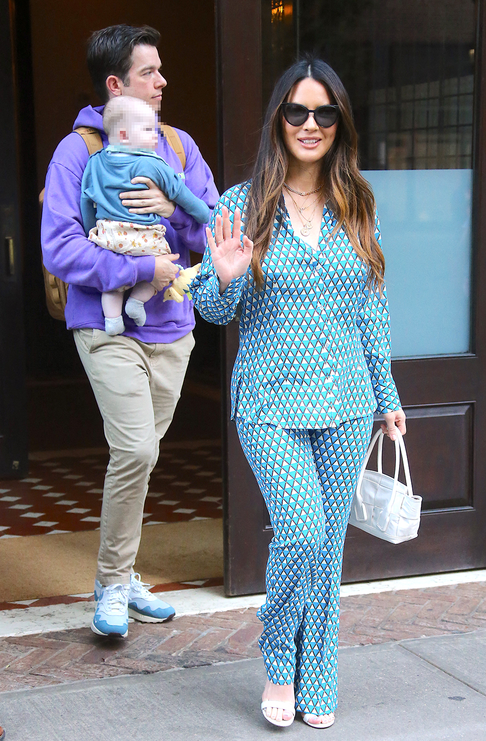 Olivia Munn And Family Out - NYC