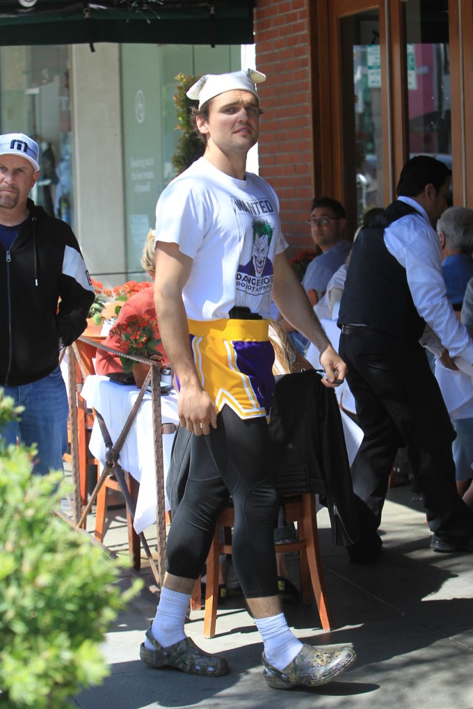 Ray Nicholson Rocking A Joker T-Shirt