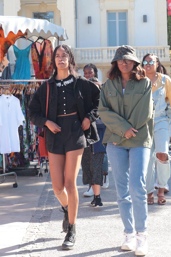 Malia And Sasha Obama In France