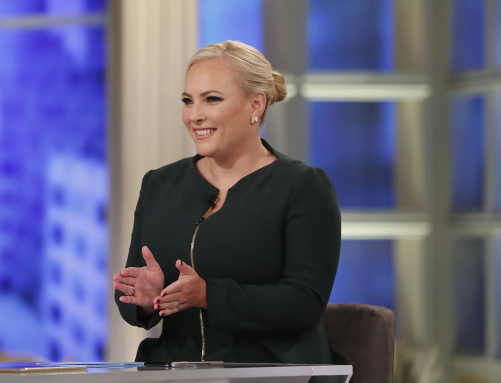 THE VIEW - 10/8/18
"The View" welcomes co-host Meghan McCain back to the Hot Topics table, Jamie Lee Curtis is the guest, and Yvette Nicole Brown co-hosts today, Monday, October 8, 2018. "The View" airs Monday-Friday (11:00 am-12:00 noon, ET) on the ABC Television Network.    VW18
(ABCLou Rocco)    
MEGHAN MCCAIN