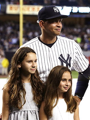 alex rodriguez and his daughters