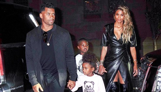 Ciara with her family