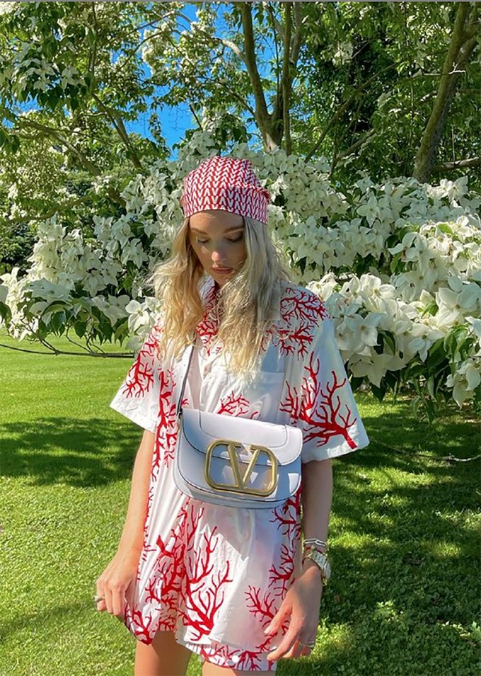 Elsa Hosk wears Logan Hollowell