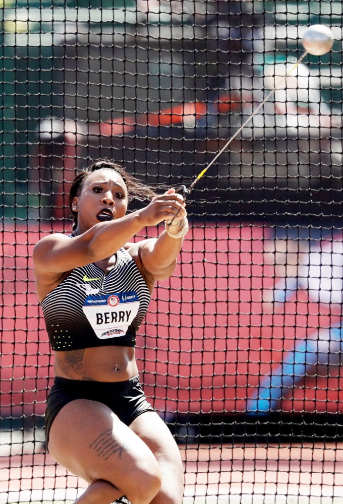 Gwen Berry at the US Olympic Track and Field Trials