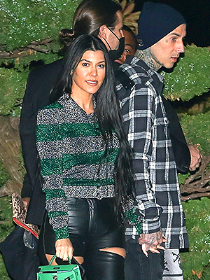Kourtney Kardashian Travis Barker blink 182 hoodie
