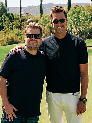 james corden and tom brady