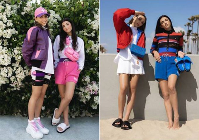 Emma Chamberlain and Charli D’Amelio in Louis Vuitton
