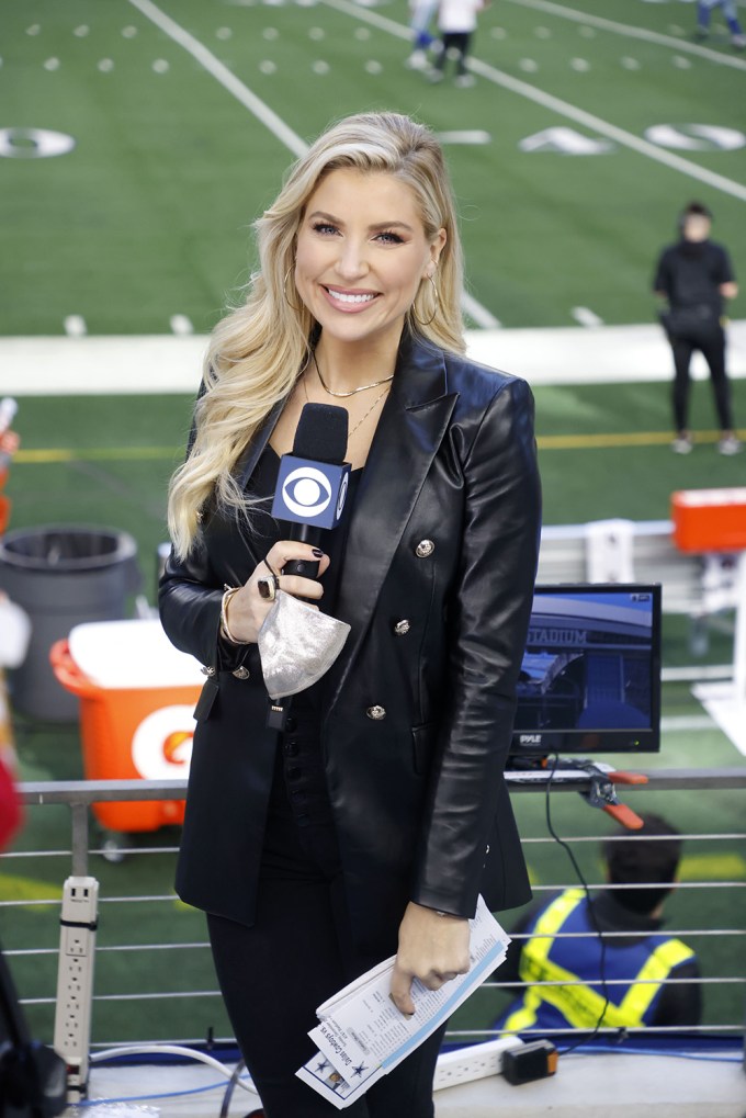 Melanie Collins at a 49ers Vs. Cowboys game