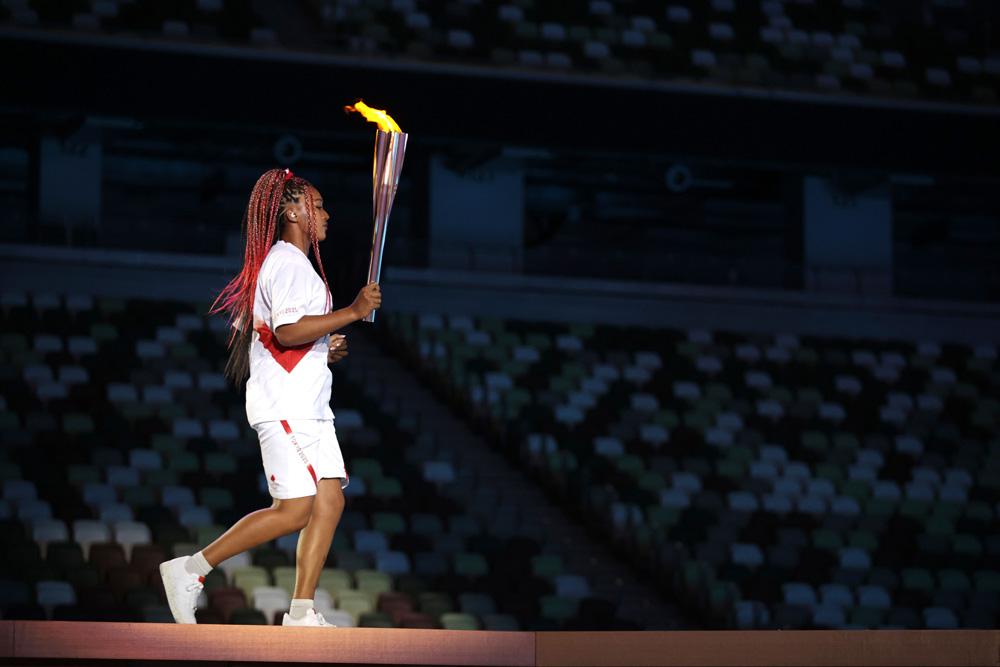 Naomi Osaka Debuts Red Hair Olympics SS