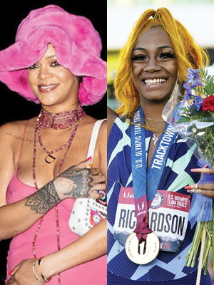 rihanna and sha'carri richardson
