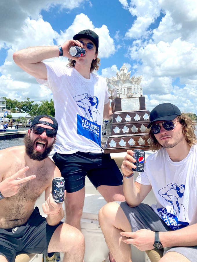 Andrei Vasilevskiy, Nikita Kucerov and Mikhail Sergache