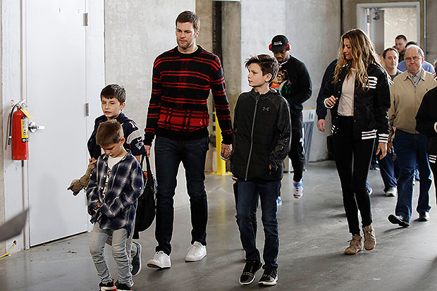 Tom Brady with family.