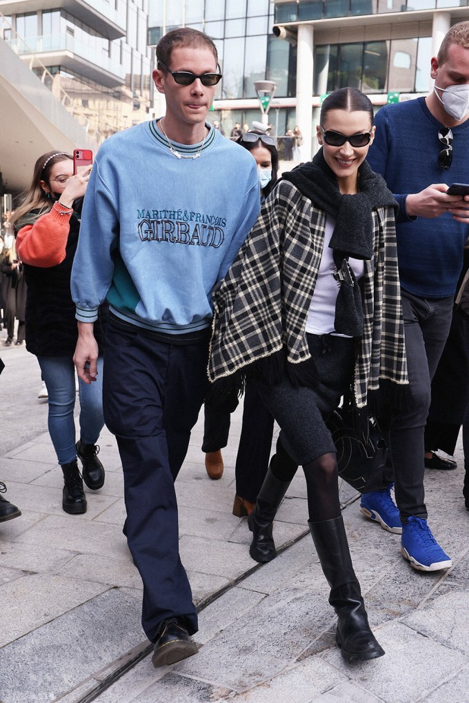 Bella Hadid & Marc Kalman At Milan Fashion Week