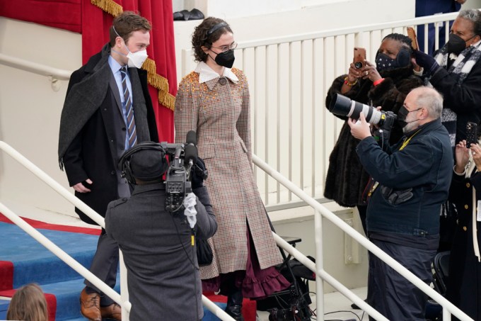 Ella & Cole Emhoff Arrive At The Inauguration