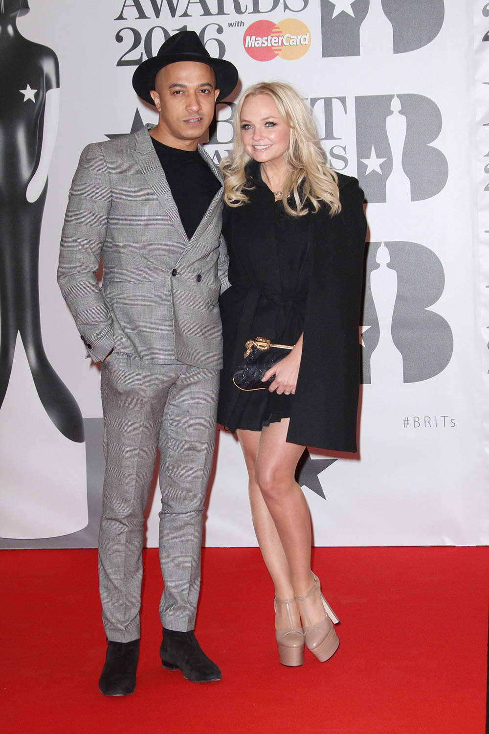 Jade Jones and Emma Bunton
The Brit Awards, Arrivals, O2 Arena, London, Britain - 24 Feb 2016