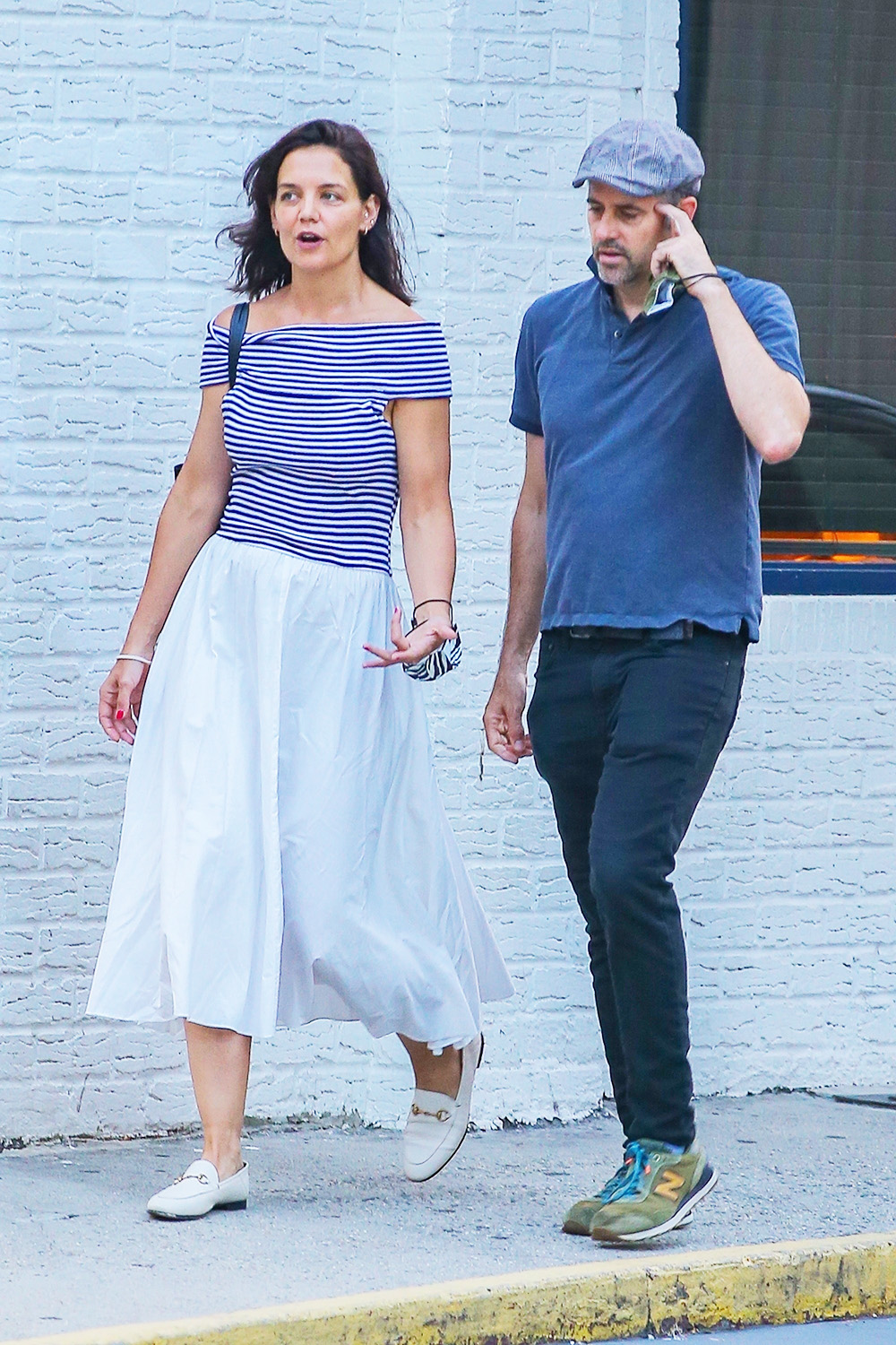 *EXCLUSIVE* Katie Holmes goes out to dinner with a friend in NYC