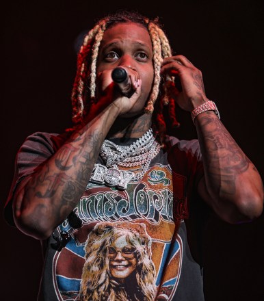 Lil Durk performsHouston Mayhem Memorial Day Concert, The Toyota Center, Texas, USA - 29 May 2021