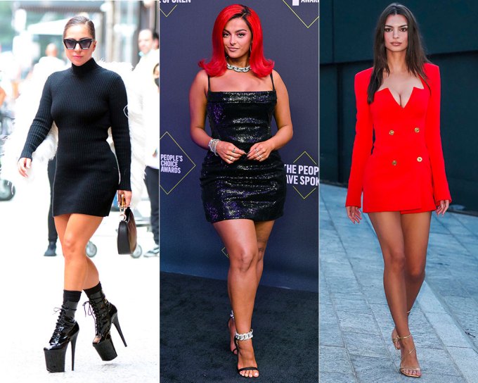 Stars In Mini Dresses & Heels: Photos