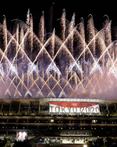 Fireworks illuminate over the National Stadium during the opening ceremony of the 2020 Summer Olympics, in Tokyo
Olympics Opening Ceremony, Tokyo, Japan - 23 Jul 2021