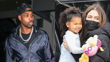 tristan thompson, true thompson and khloe kardashian