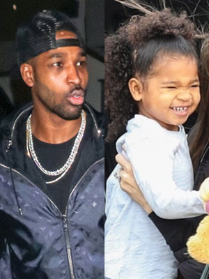 tristan thompson, true thompson and khloe kardashian
