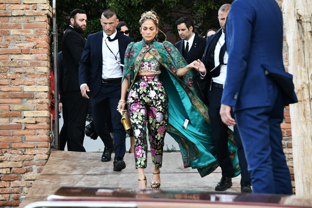 Jennifer Lopez leaves the Hotel San Clemente and arrives at Piazza San Marco for the Dolce & Gabbana event
Jennifer Lopez leaves the Hotel San Clemente, Venice, Italy - 29 Aug 2021