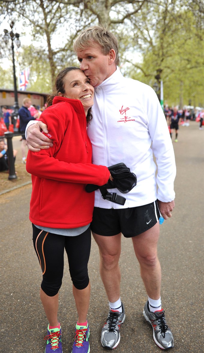 Gordon & Tana Ramsay at the Virgin London Marathon