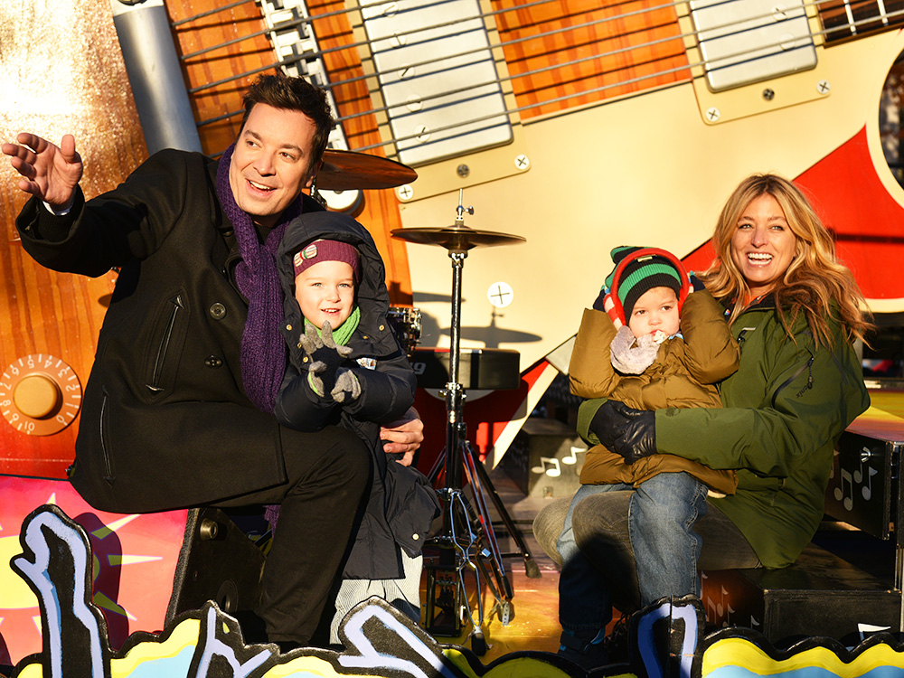 Jimmy Fallon, Nancy Juvonen and their daughters