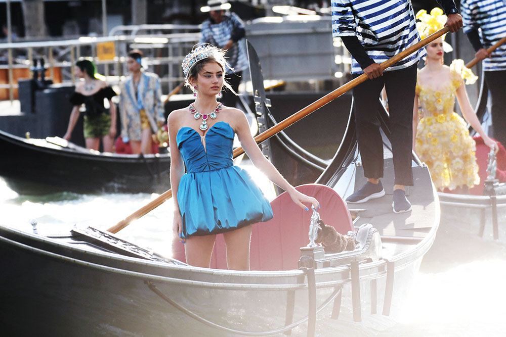 Celebrity Boat Arrivals during Dolce & Gabbana Alta Moda, Venice, Italy - 29 Aug 2021