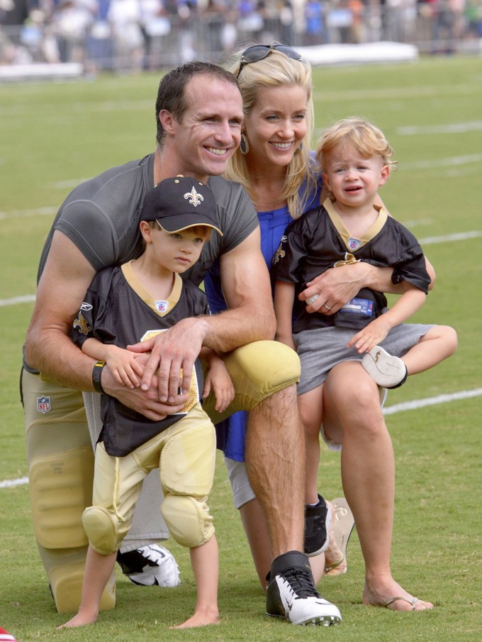 Drew Brees At Football Camp