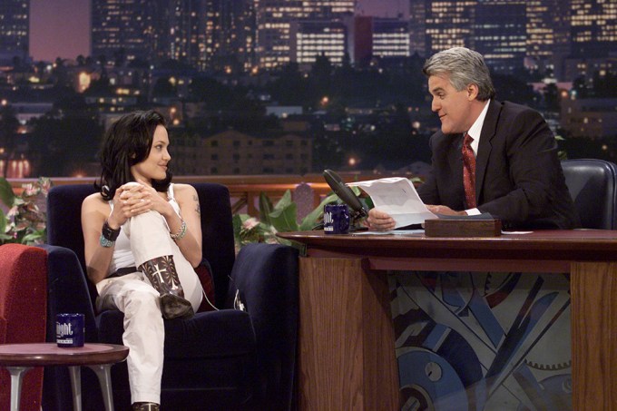 Angelina Jolie With Jay Leno