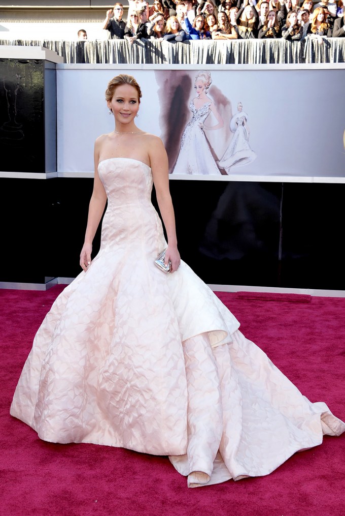 Jennifer Lawrence At The Academy Awards — Feb. 2013