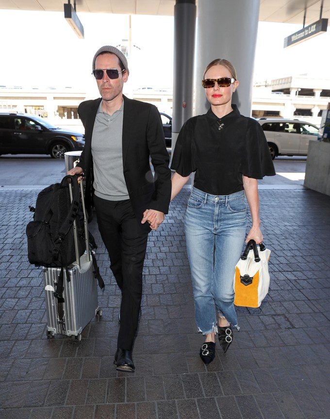 Kate Bosworth & Michael Polish at LAX International Airport