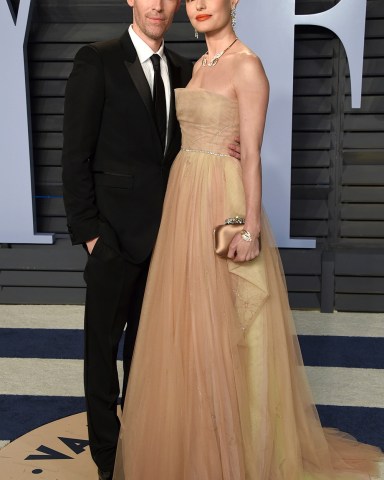 Michael Polish, Kate Bosworth. Michael Polish, left, and Kate Bosworth arrive at the Vanity Fair Oscar Party, in Beverly Hills, Calif
90th Academy Awards - Vanity Fair Oscar Party, Beverly Hills, USA - 04 Mar 2018