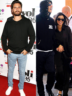 Scott Disick, Travis Barker, Kourtney Kardashian