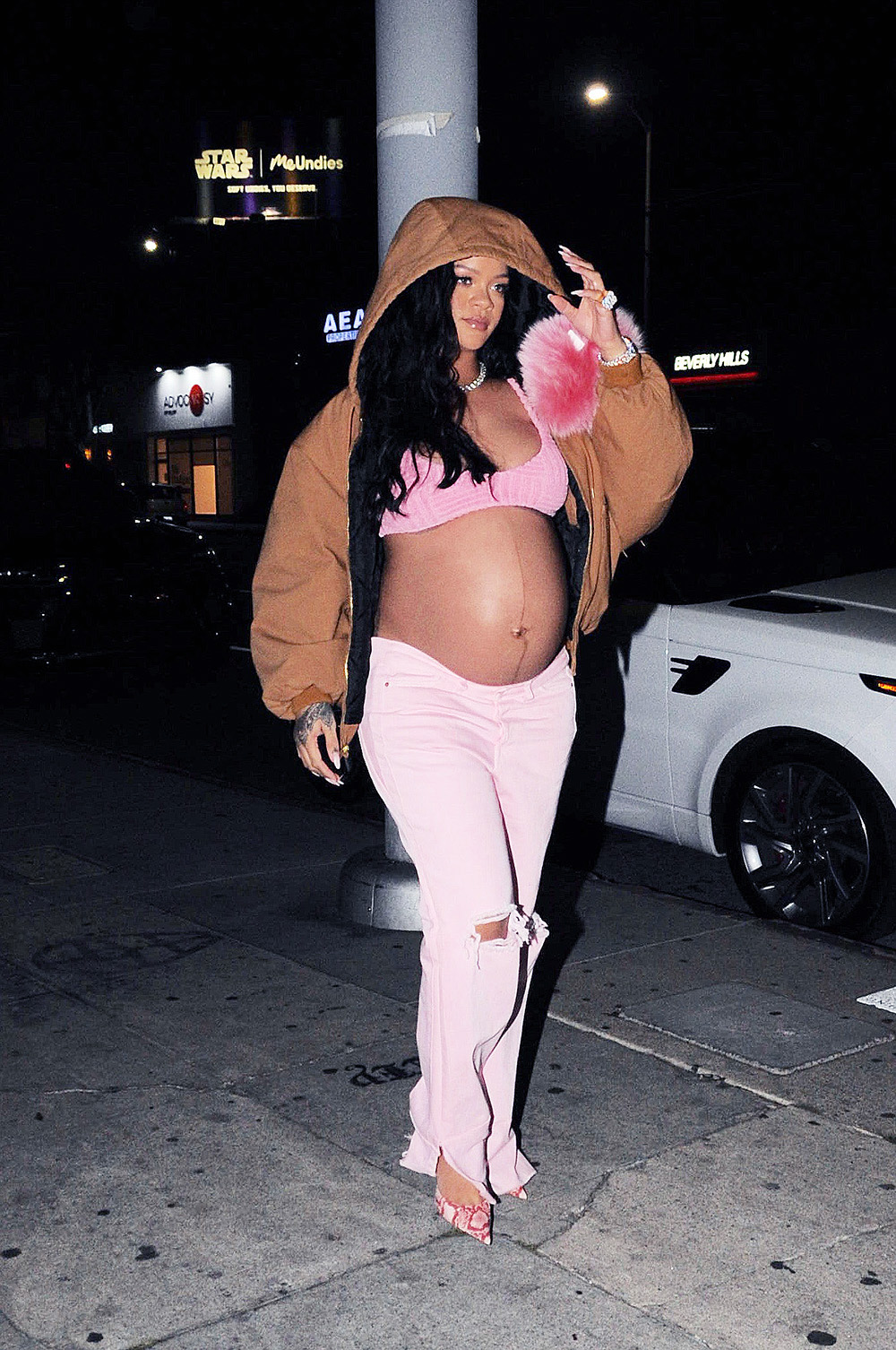 Rihanna Is Seen Leaving The Nice Guy After Attending A Friends Birthday Party In Los Angeles