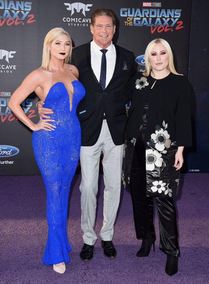 Taylor & Hayley Hasselhoff With Dad David