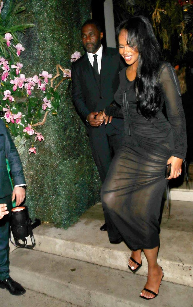 Idris Elba & wife Sabrina at the after-party