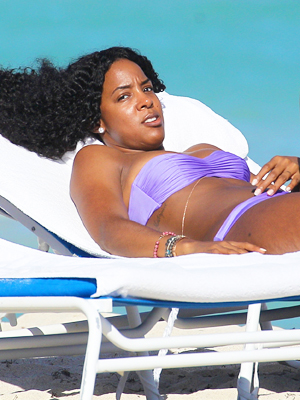 Kelly Rowland swimsuit yacht
