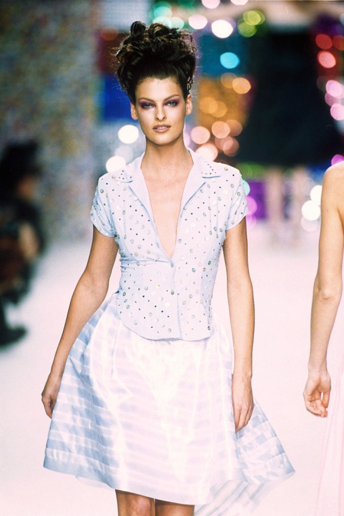 Linda Evangelista Walks For Todd Oldham