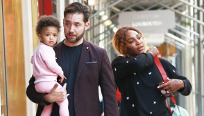 serena williams with husband alexis and daughter olympia
