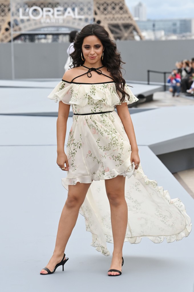 Camila Cabello on the L’Oreal Paris runway