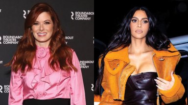 debra messing, kim kardashian