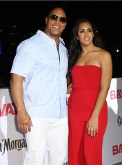 Cast member Dwayne Johnson and his daughter Simone Alexandra attend the US premiere of the motion picture Baywatch in Lummus Park, Miami Beach, Florida, May 13, 2017. The movie is a remake of the TV series that ran from 1989-2001.
Baywatch Premiere, Miami Beach, Florida, United States - 14 May 2017