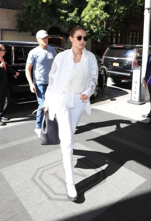 New York, NY  - *EXCLUSIVE*  - Gigi Hadid looks stylish in an all-white ensemble as she steps out during New York Fashion Week.

Pictured: Gigi Hadid

BACKGRID USA 11 SEPTEMBER 2021 

BYLINE MUST READ: GAMR / BACKGRID

USA: +1 310 798 9111 / usasales@backgrid.com

UK: +44 208 344 2007 / uksales@backgrid.com

*UK Clients - Pictures Containing Children
Please Pixelate Face Prior To Publication*