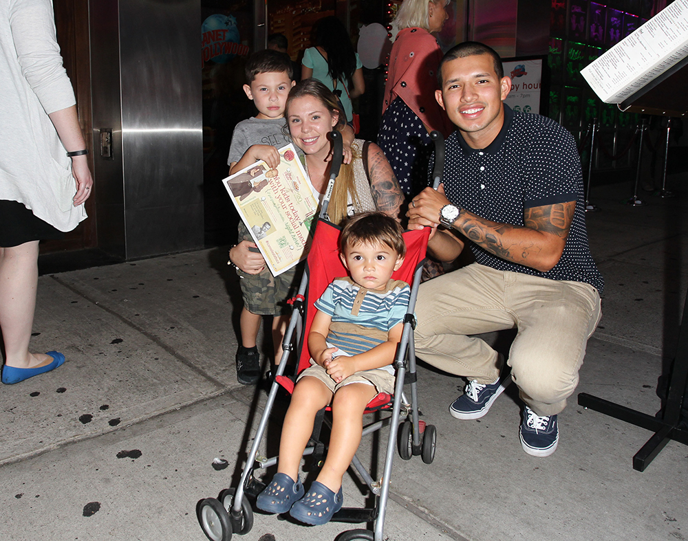 Teen Mom 2's Kailyn Lowry and family in Times Square NY